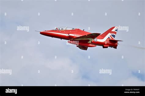 The Royal Air Force Aerobatic Display Team The Red Arrows Performing At