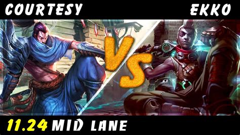 Courtesy Yasuo Vs Ekko MID Patch 11 24 Yasuo Gameplay YouTube