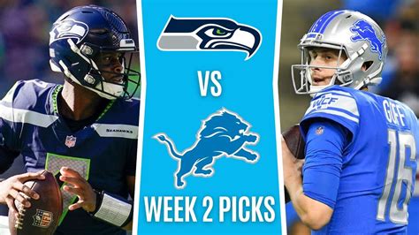 Seahawks Vs Lions Week Nfl Picks And Predictions Youtube