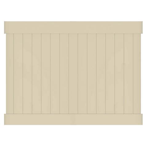 Veranda Linden 6 Ft H X 8 Ft W Sand Vinyl Privacy Fence Panel Kit 73 Kitchenkapers