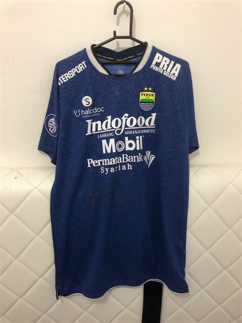 Jersey Persib Player Issue 2021 Beckham Signed Patch Original XXL