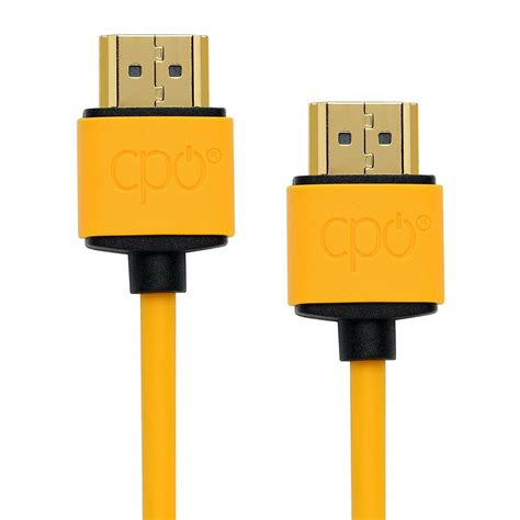 Cpo High Speed Hdmi Slim Cable M Orange K Uhd A Ebay