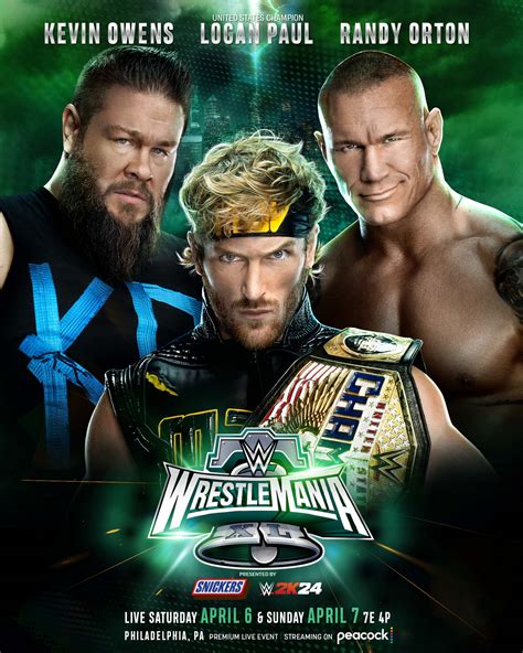 Logan Paul Vs Randy Orton Vs Kevin Owens Wrestlemania 40 2024 Wwe