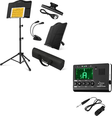 Donner Sheet Music Stand Digital Metronome Tuner Dms 1