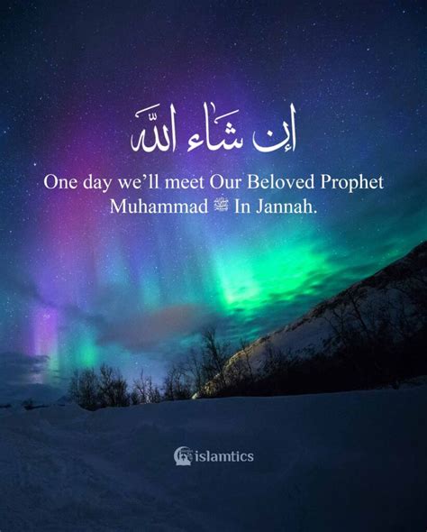 One day well meet Our Beloved Prophet Muhammad ﷺ In Jannah islamtics