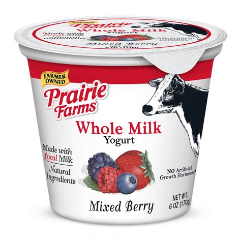 Mixed Berry Whole Milk Yogurt Prairie Farms Dairy Inc