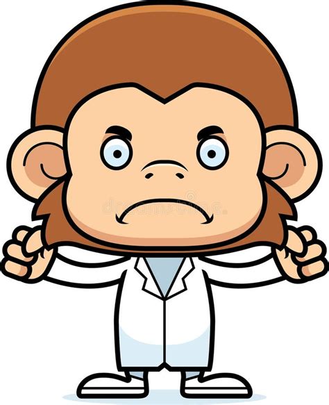 Cartoon Angry Doctor Monkey Stock Vector - Image: 55303269