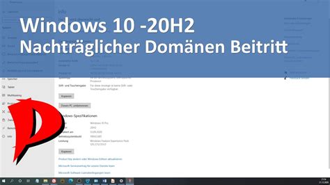 Windows Ab H Nachtr Glicher Beitritt In Eine Dom Ne Youtube