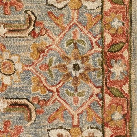 Alexander Home Madaline Traditional Floral Hand Hooked 100 Wool Area