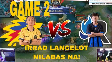 Onic Ph Vs Rsg Week Day Game Lancelot Irrad Nilabas Mpl Mplph