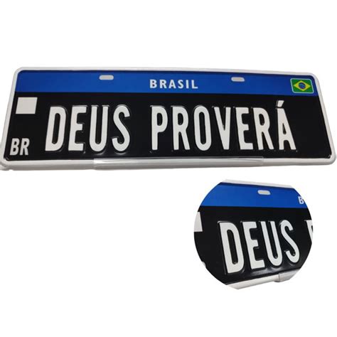 Placa Mercosul Colecionador Carro Personalizada Alto Relevo