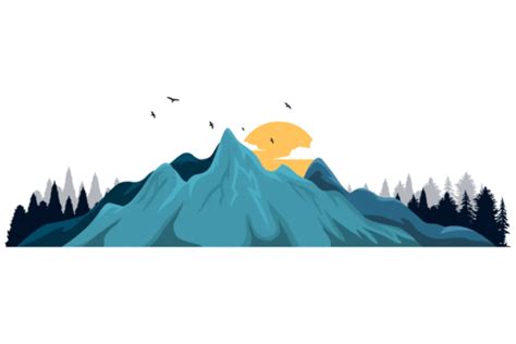 Transparent Cartoon Mountain Landscape, Mountain, Landscape Art, Mountain View PNG and Vector ...