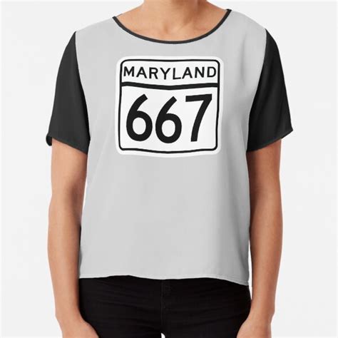 Maryland State Route 667 Area Code 667 T Shirt By Srnac Redbubble