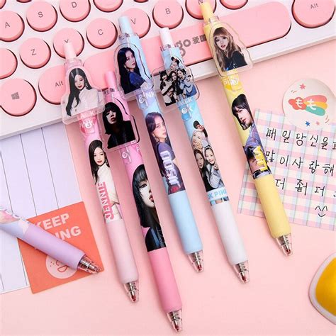 12pcs Set Kpop Blackpink Y Tnt Gel Pens Etsy México