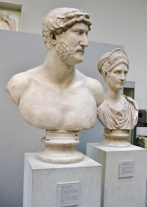 Portrait Busts Of The Roman Emperor Hadrian Ad 117 138 And His 2nd