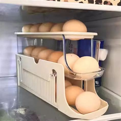 Caja De Almacenamiento De Huevos Para Refrigerador Soporte De Huevos De