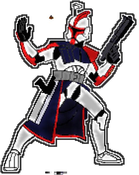 Pixel Art - Captain Fordo from Star Wars Clone Wars animated (2003) | Terraria Community Forums