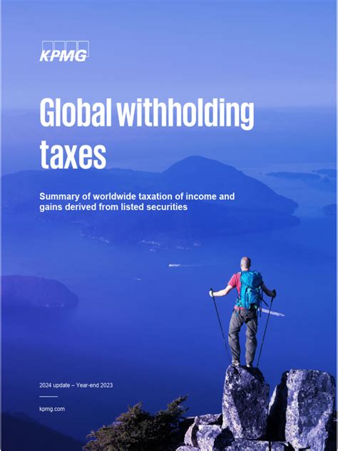 Global Withholding Taxes Guide 2023 Kpmg Pdf Dividend Taxes