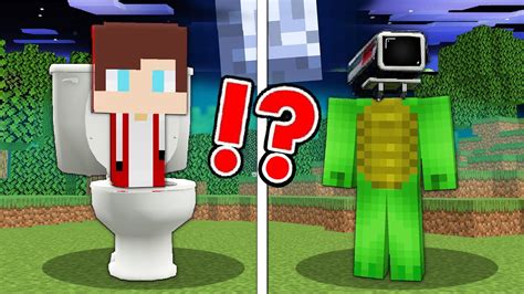 Mikey And Jj Became A Scary Skibidi Toilet And Cameraman In Minecraft