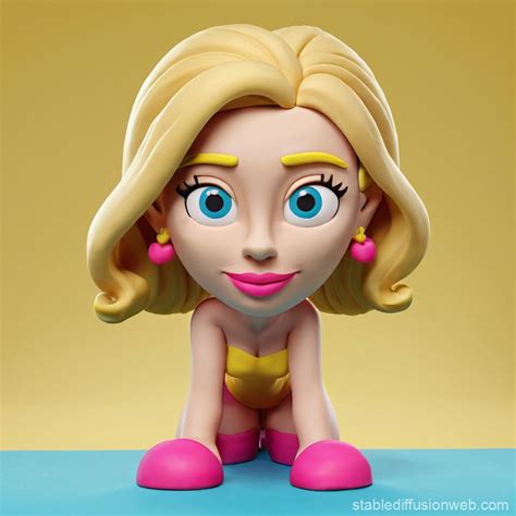 Female Cartoon Yeti Character Prompts Stable Diffusion Online