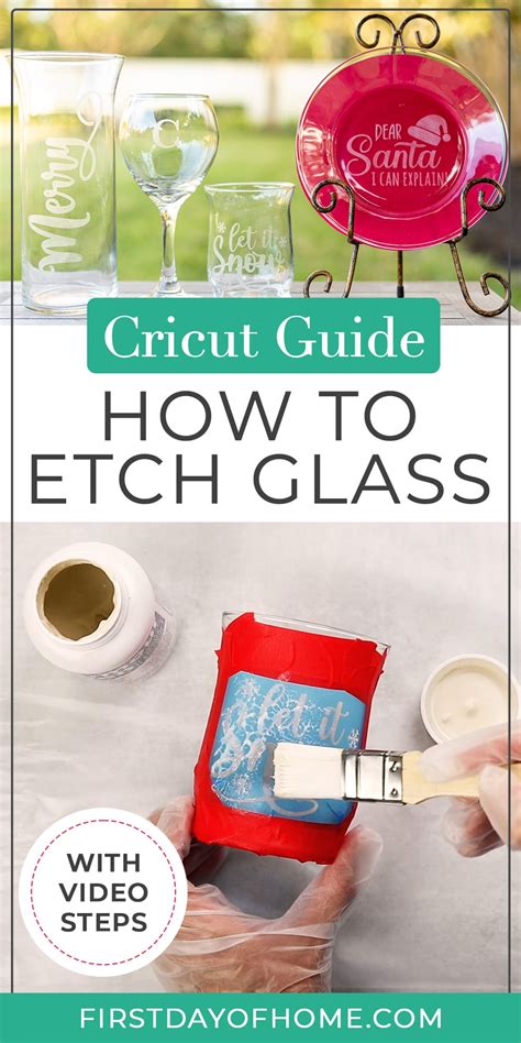 Learn How To Use Cricut Design Space Or A Stencil To Etch Glass Get