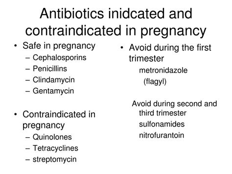 Antibiotics In Pregnancy Guidelines