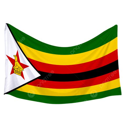 Flag Of Zimbabwe Falg Mockup Zimbabwe Png Transparent Clipart Image