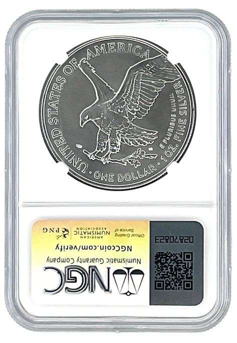 Struck At West Point Silver Eagle Ngc Ms Er Made In The Usa