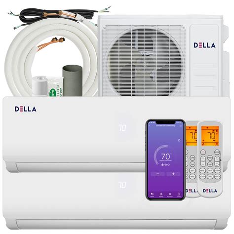 Buy Della 18k Btu Odu 2 Dual Zone 9000 12000 Btu Mini Split Air