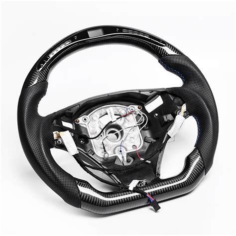 Revolve Carbon Fiber Real Carbon Fiber Led W Heated Steering Wheel For Revolvesteering