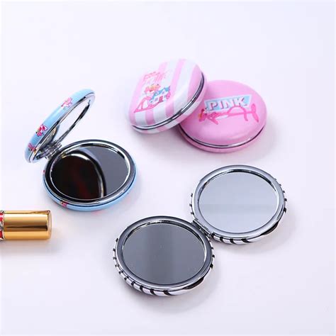 Buy 3pcs Round Mirror Women Compact Cute Carton