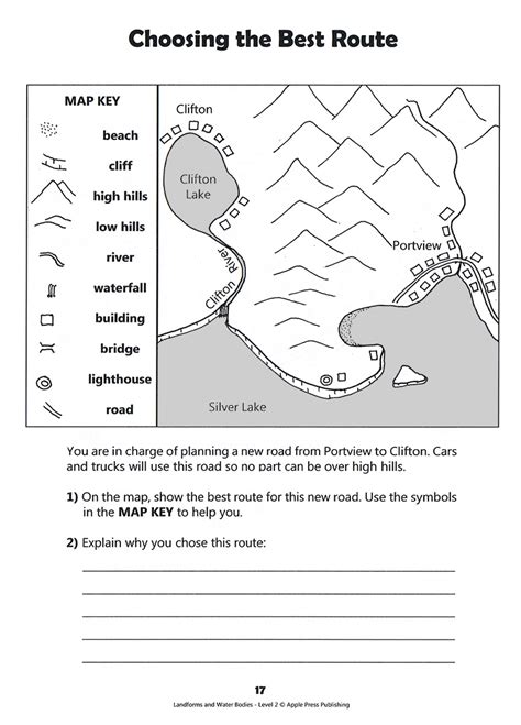 Landforms And Bodies Of Water Worksheets Answers