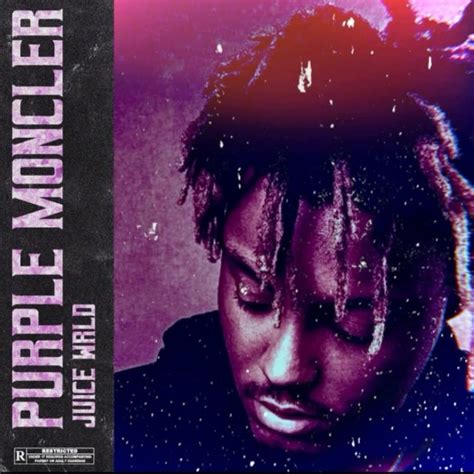 Juice Wrld Purple Moncler Wallpaper