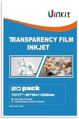 Koala Inkjet Transparency Film 50 Sheets 100 Clear Transparency Paper