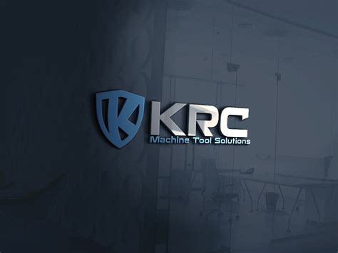 Serious Bold Manufacturing Logo Design For Krc Machine Tool Solutions