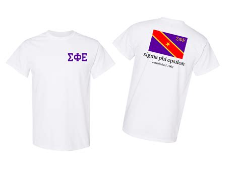 Sigma Phi Epsilon Flag T Shirts Greek Gear