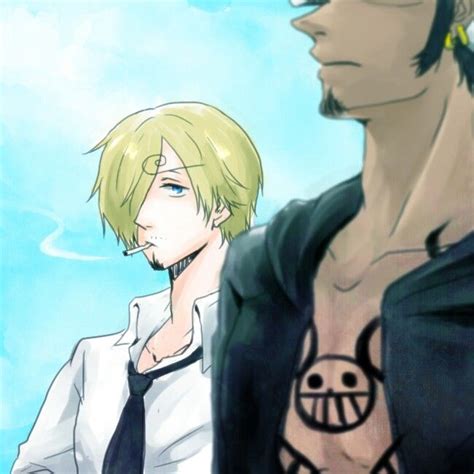 Law X Sanji Lawsan Ship Trafalgar Law X Vinsmoke Sanji Love วันพีซ