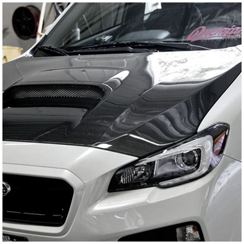 Subaru WRX STI OEM Style Carbon Fiber Hood Made By Seibon