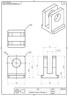 Idee Su Disegni Per Esercizi Solidworks Disegni D Disegni