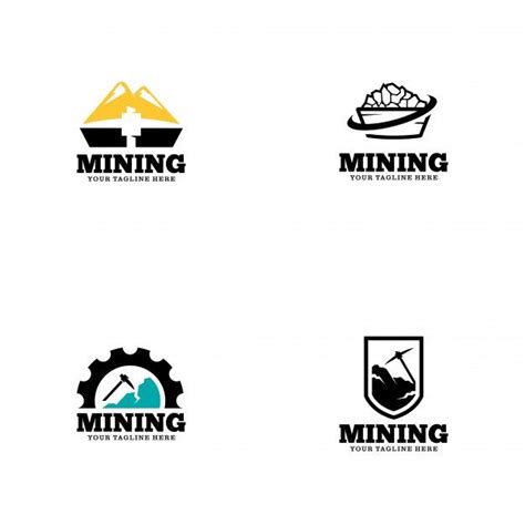 Plantilla De Logotipo De Minería Premium Vector Freepik Vector