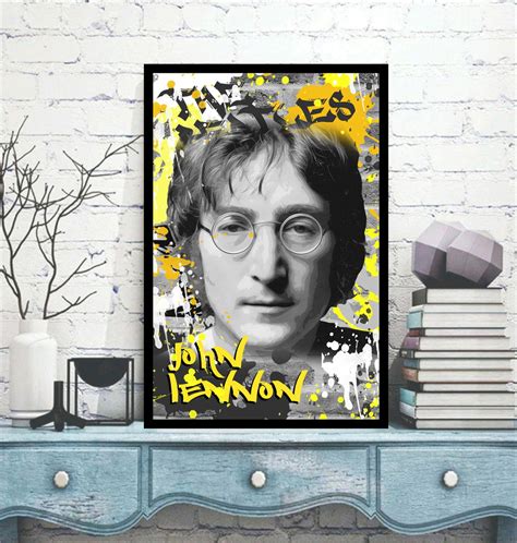 Quadro Decorativo John Lennon Pe A Elo Produtos Especiais