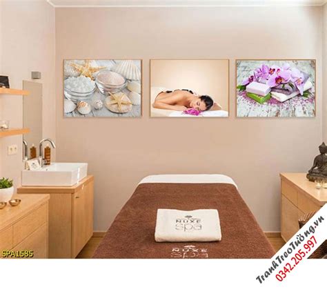 Tranh bộ 3 treo tường Spa M14 Tranh treo tường