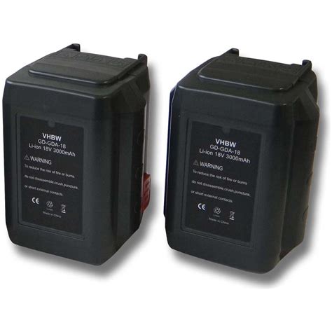 Vhbw 2x Li Ioni Batteria 3000mah 18v Per Apparecchio Gardena