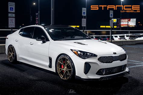 Kia Stinger Gt Sf07 Brushed Dual Bronze Stance Wheels