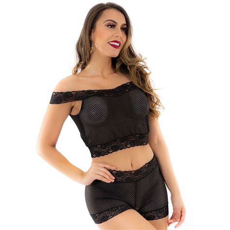 Conjunto Sensual Arrastão Malícia Pimenta Sexy Gall Sex Shop