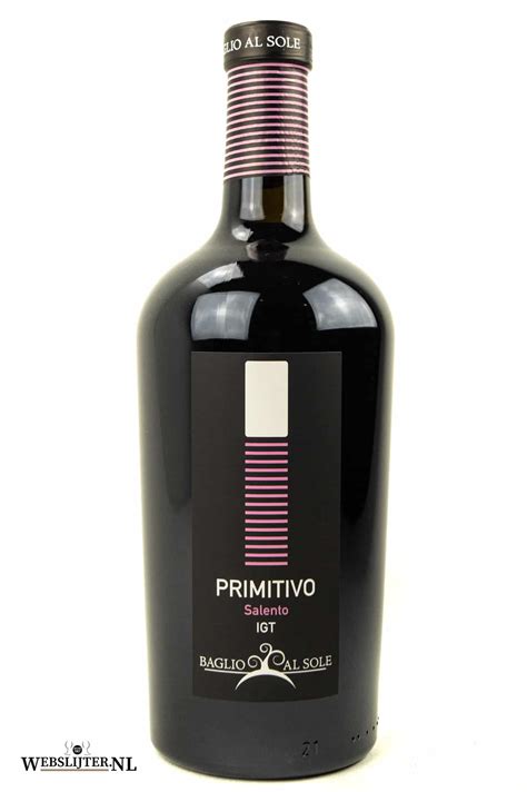 Baglio Al Sole Primitivo Di Salento 75CL Webslijter