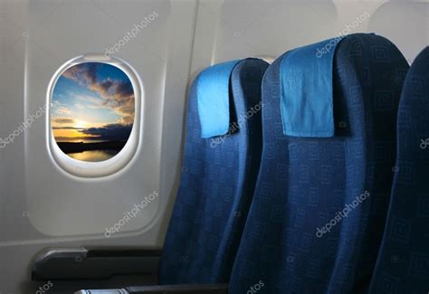 Airplane seat and window — Stock Photo © paulprescott #22834744