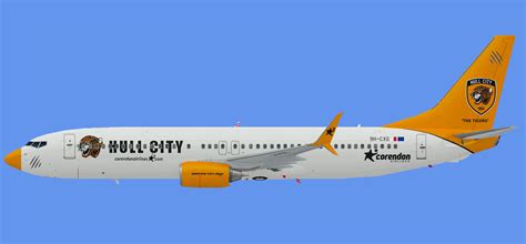 Corendon Europe 737-800 FC Hull City logojet - The Flying Carpet Hub