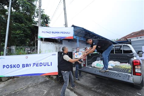 Bangun Posko Kesehatan Dan Bagikan 2000 Nasi Bungkus Bri Gerak Cepat