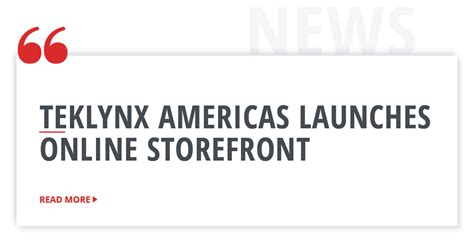 Teklynx Americas Launches Online Storefront